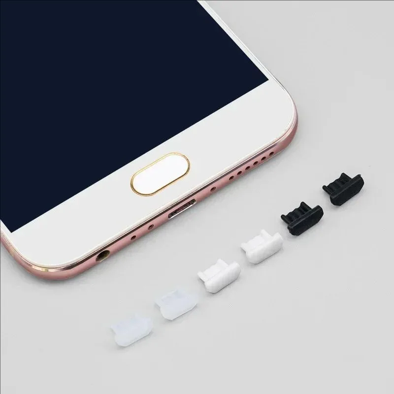 30/20/10/1PCS Soft Silicone Dust Plugs for Android Micro USB Charging Port Protector Caps Anti-dust Plugs for Samsung Laptop