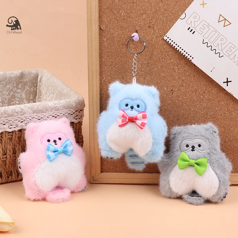 Kawaii gato chaveiro de pelúcia dos desenhos animados gatinho animal de pelúcia chaveiro macio pelúcia chaveiro adorável mochila pingente melhor amigo presentes