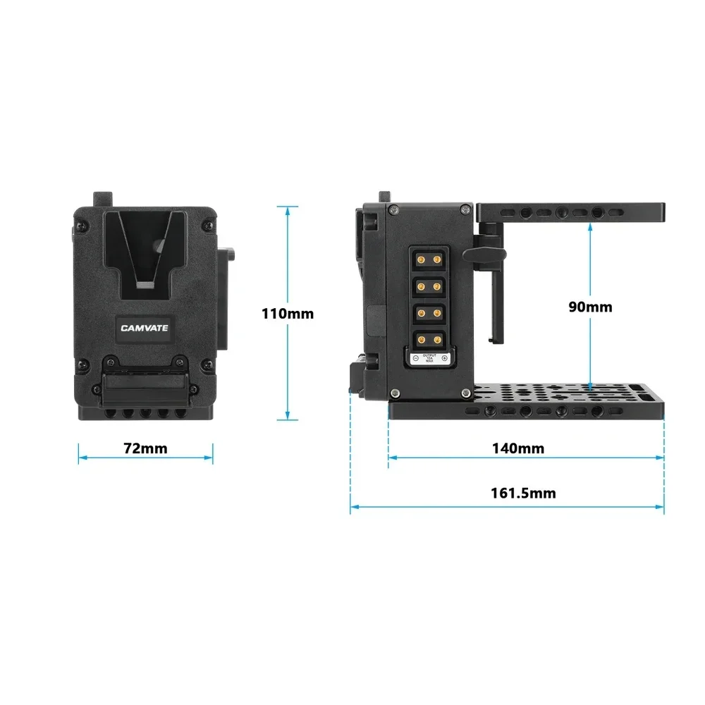 

Cineback Height-Adjustable Camera Cage Expansion Module 2.5 To 5.8inch with Top Bottom Cheese Plate for FX3/FX30