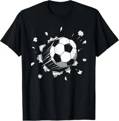 Das Leben besteht aus Toren und Vorlagen. Lustiges Zitat. Fußball-T-Shirt für Jugendliche. Y2k. Cooles Fußball-T-Shirt mit Fußballball-Grafik. Fußballspieler-Spruch-T-Shirt. Neuheit. – Detail 9