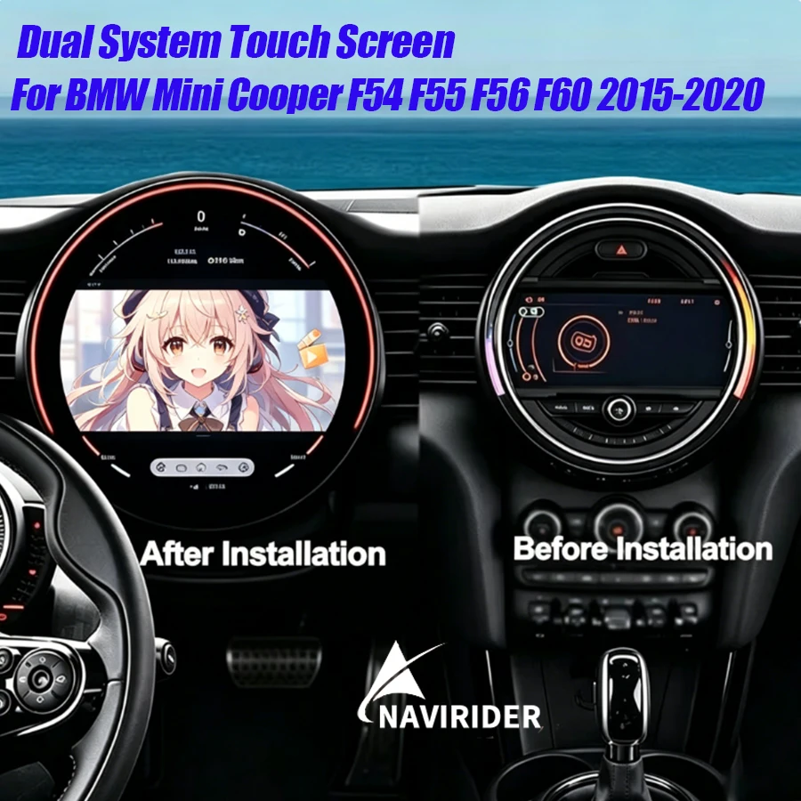 

11.8inch Android Auto Dual System Touch Screen For BMW Mini Cooper F54 F55 F56 F60 2015-2020 Carplay Navi GPS Player Car Radio