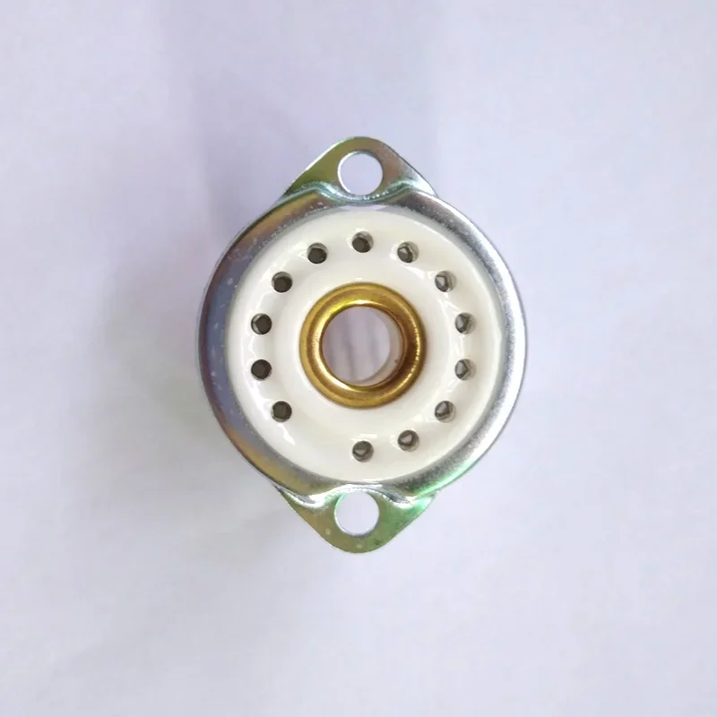 Ceramic 13-pin Electronic Tube Socket GZC13-F Is Suitable for QS30-1 SZ-8 YS30-3 and Other Glow  Fluorescent