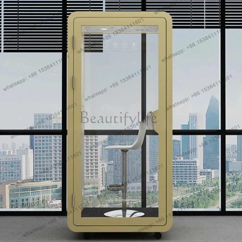 

Business Office Phone Booth Soundproof Room Movable Silent Chamber Recording Studio