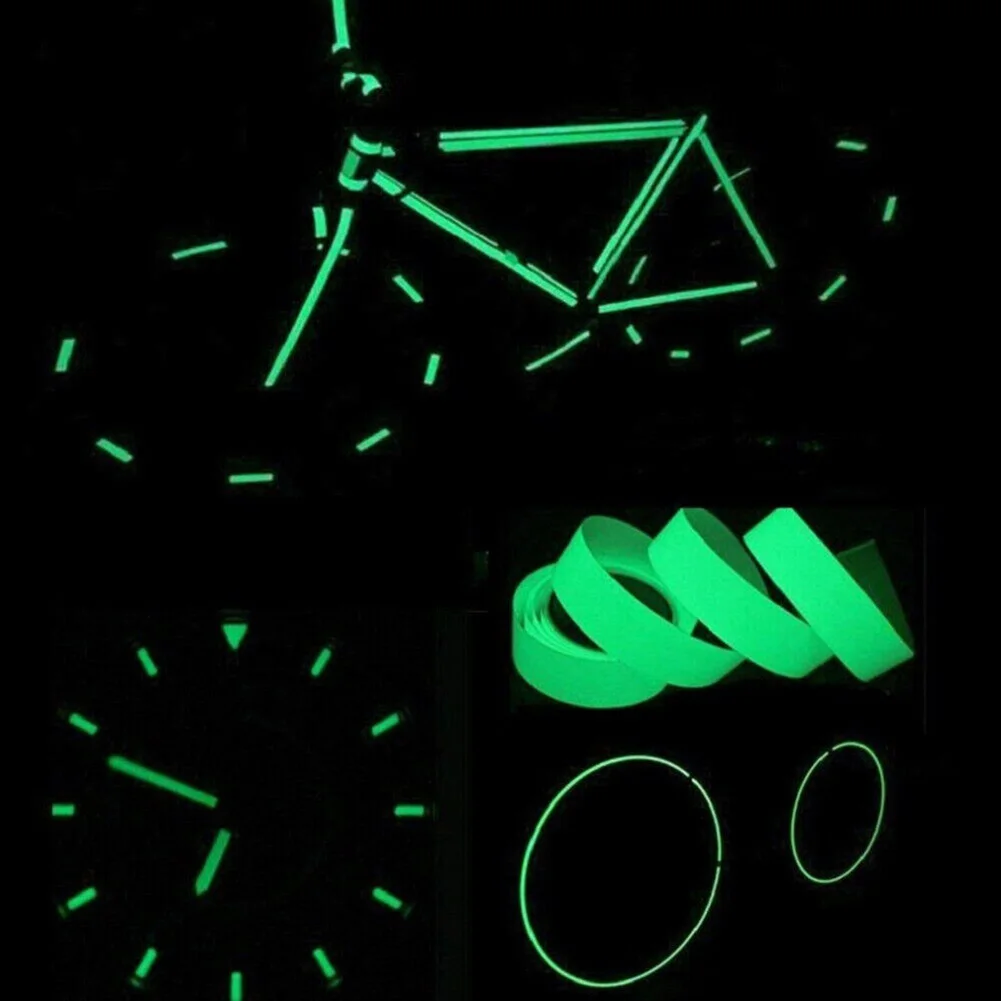 1pcs Luminous Tape Fluorescent Glow In Dark Wall Decorative Self Adhesive Sticker Waterproof Multi-functional Fluorescent Tape