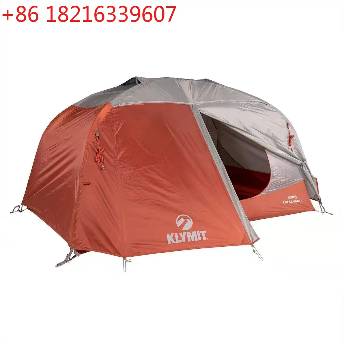 

Family camping tent hiking backpack motorcycle travel lightweight aluminum pole large space