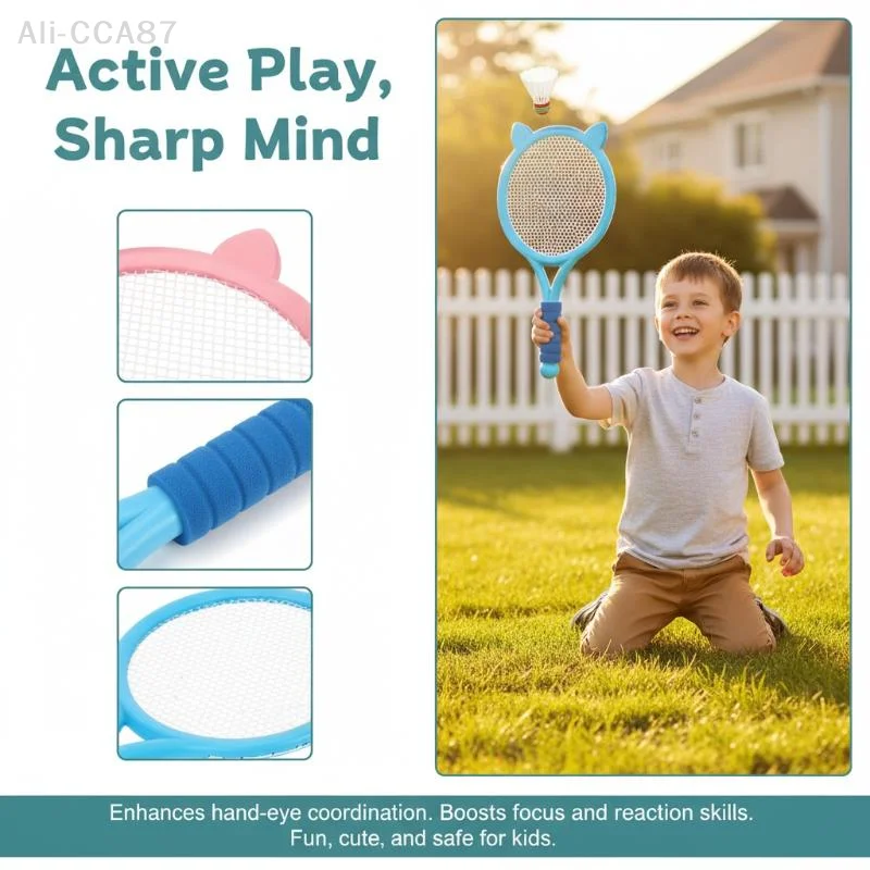 

FEIMA Kids Badminton Racket Set With Tennis Ball Outdoor Sports Interactive Tennis Ball Toys Gift For Kid