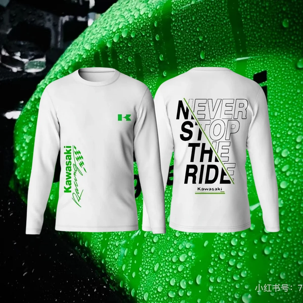 

2025 New Kawasaki Fashion Men Compression Running T-Shirt Summer Men's Breathable Quick Dry Fitness Top Sports Long Sleeve Shirt