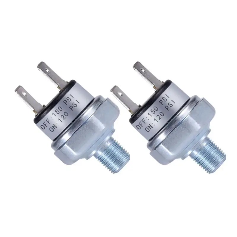 ABFU-Air Pressure Switch 120-150 PSI Pressure Switch 1/8In-27 NPT DC24V 12V Pressure Switch Air Compressor Pressure Switch
