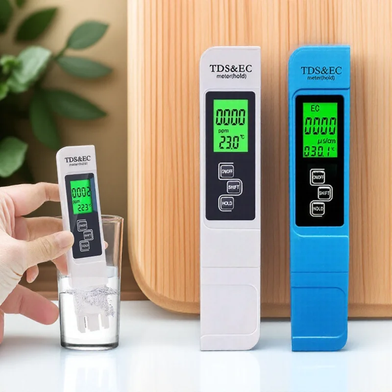 

Профессиональный цифровой ЖК-дисплей TDS EC, измеритель температуры, тестер чистоты качества воды, инструмент анализа