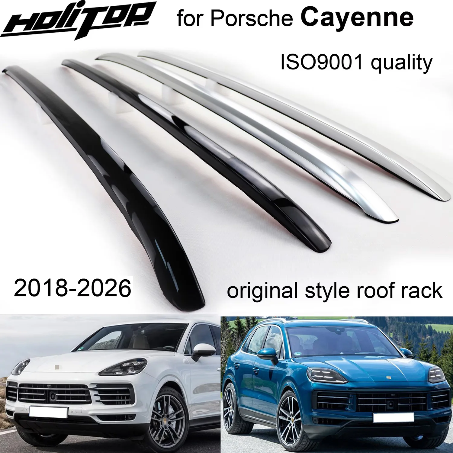 

original model roof rack roof bar luggage rail for Porsche Cayenne 2019 2020 2021 2022 2023 2024 2025,best aluminum,free drill