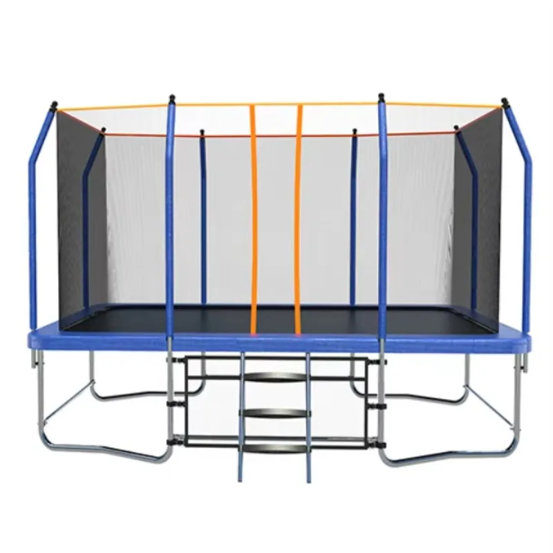 Manufacturer Trampolines Enclosures Square Trampoline Outdoor with Safety Net