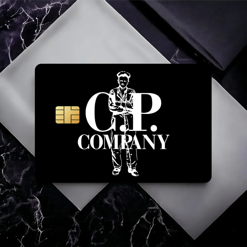 Fashion Brand Design-Cp-s C-Company Bank Credit Cards Bus Pass Stickers Cool Decoration Waterproof 4PCS Card