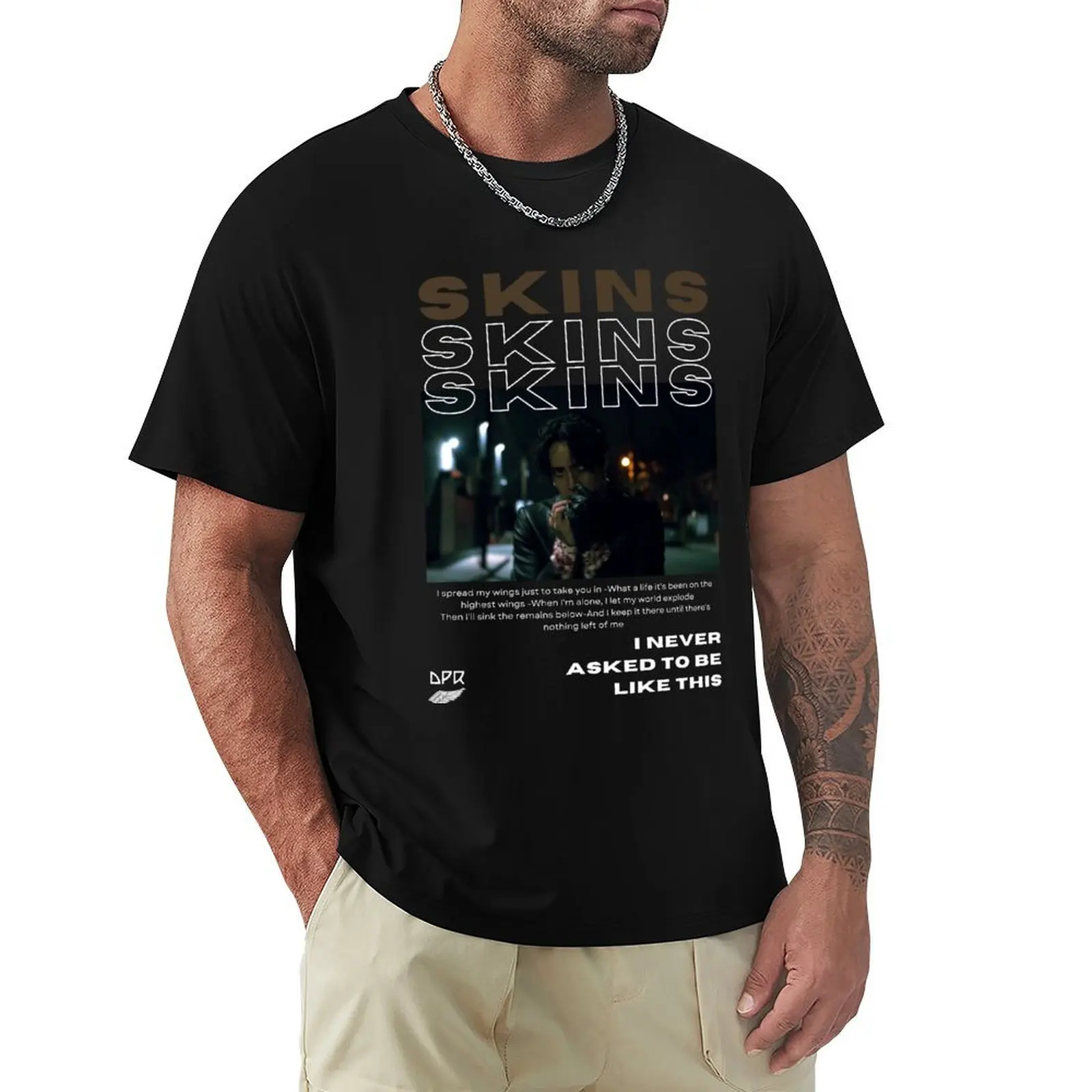 

Dpr Ian Skins (Black Version) Skins M/V T-Shirt Fashion Print Casual Short Sleeve
