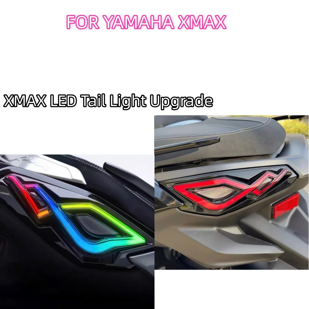 FOR YAMAHA XMAX Modified LED Taillights 2023-2026 Model Colorwith multiple adjustable beam modes via APP