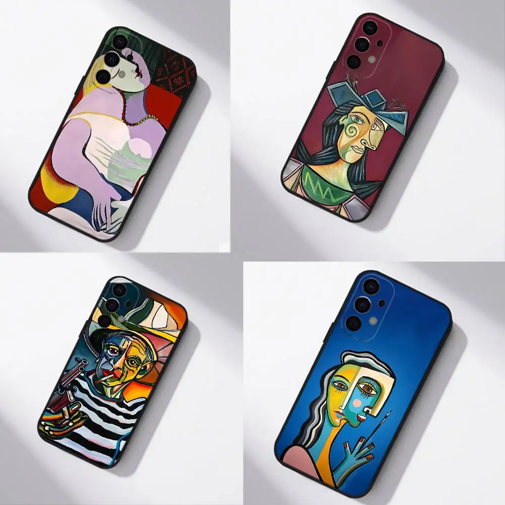 

Art Pablo Picasso Cubism Abstract Shockproof Phone Case For Samsung S26,S25,S24,S21,S22,S23,S30,Ultra,S20,Plus Black Cover