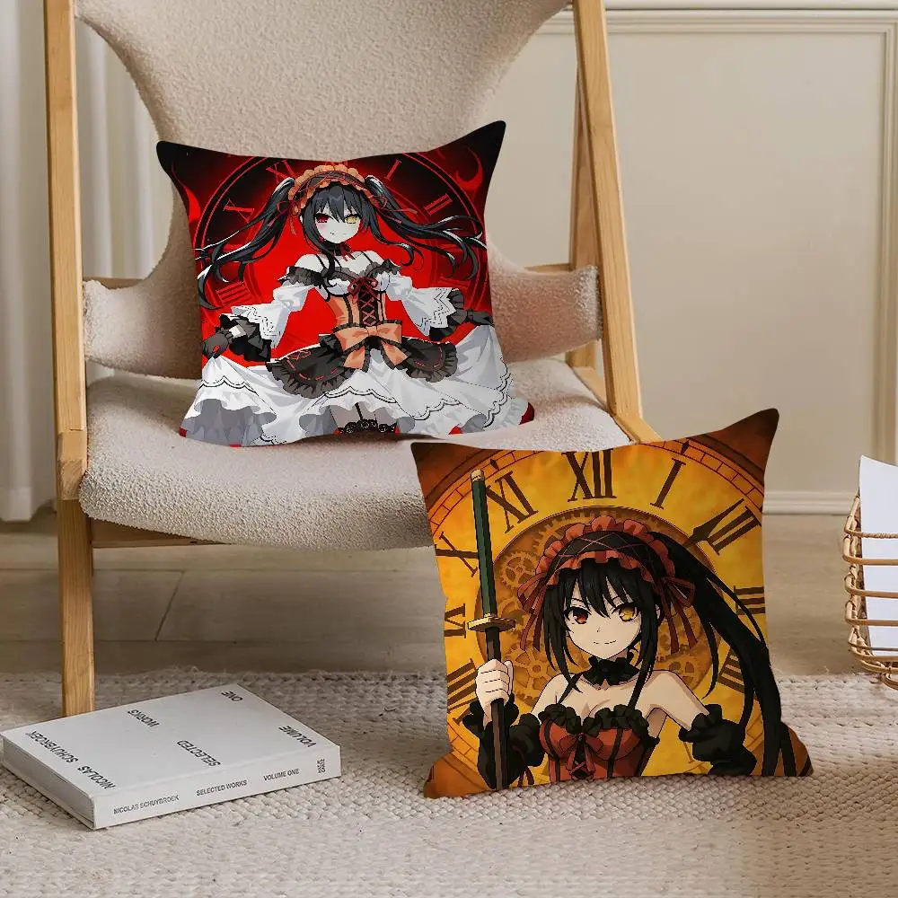 

Date A Live Tokisaki-Kurumi Anmie Personalized Pillow Dust Cover Bedroom Kids Party Decoration Pillowcase Birthday Children Gift