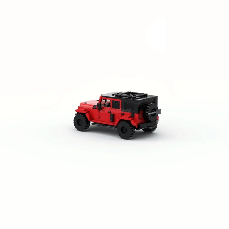 Genuine Authorization Moonrock JEEP Wrangler Rubicon Building Blocks Model Car Bricks Toy For Children Halloween Christmas Gift