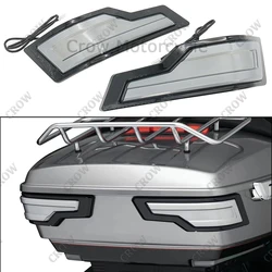 For Harley Touring Road Electra Glide Ultra Classic FLHTCU 2014+UP 2022 Motorcycle LED Tracer Tour-Pak Lights Chrome Rear Lights