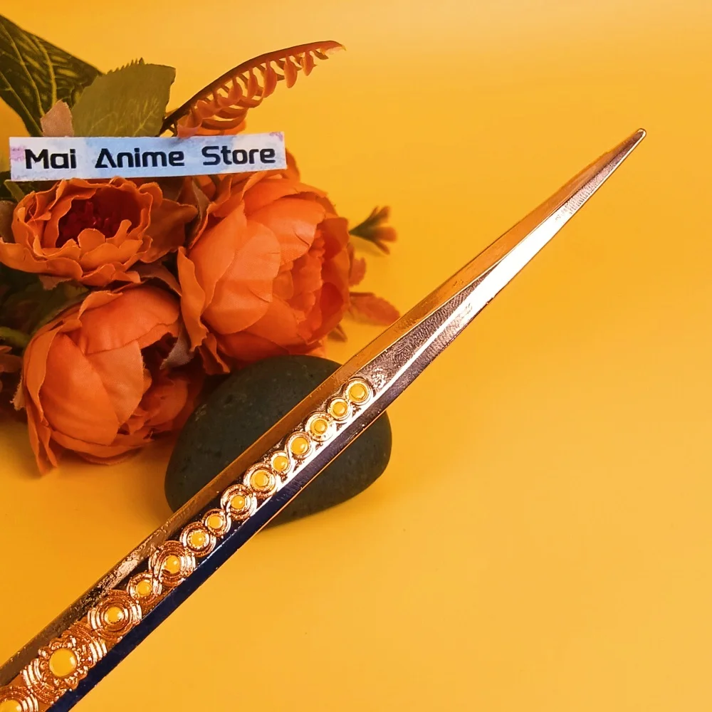 8.6 بوصة أنيمي إلدن كاتانا ميكيلان فارس السيف شفرة معدنية النينجا سكين حجم اليابانية كاتانا الأصلي الساموراي صابر لعبة هدية #6