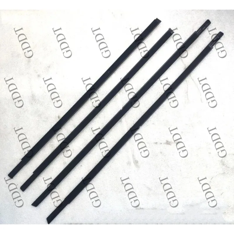 For Grandis NA00 2005-2010 MR959683 Black Window Moulding Weatherstrip Belt Line Glass Rubber Sealing Strip 4 Pieces