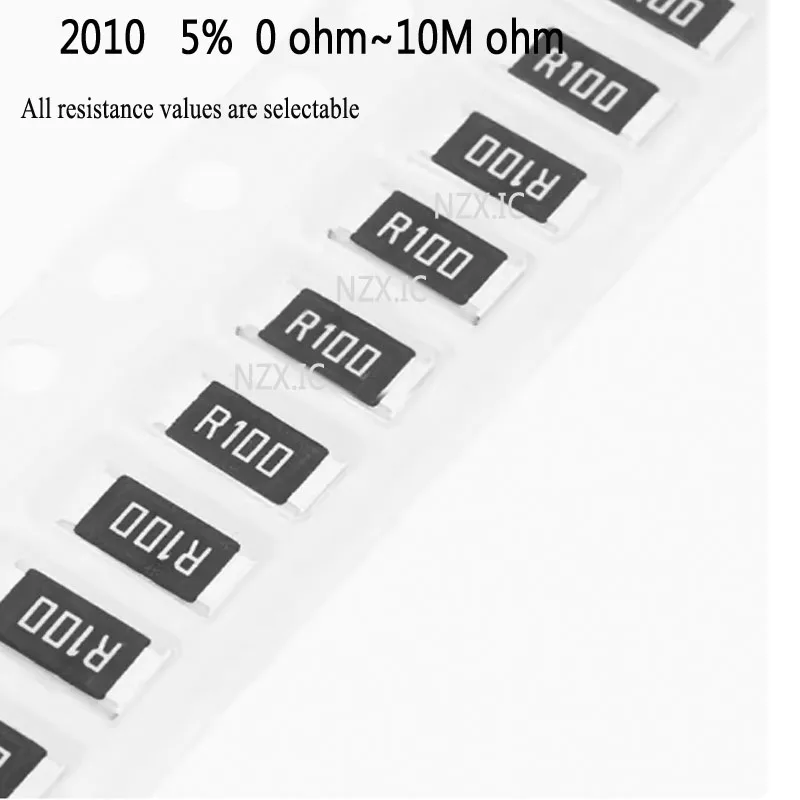 

50pcs 2010 5% 3/4W SMD Chip Resistor 0R - 10M 1 10 47 100 220 470 ohm 1R 10R 100R 150R 220R 470R 1K 2.2K 4.7K 10K 47K 100K 1M