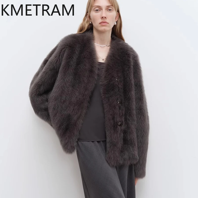 Natural Tuscany Sheepskin Wool Double Faced Fur Jacket Women Batwing Sleeves Real Fur Coat Winter Woman Clothing 2025 abrigos