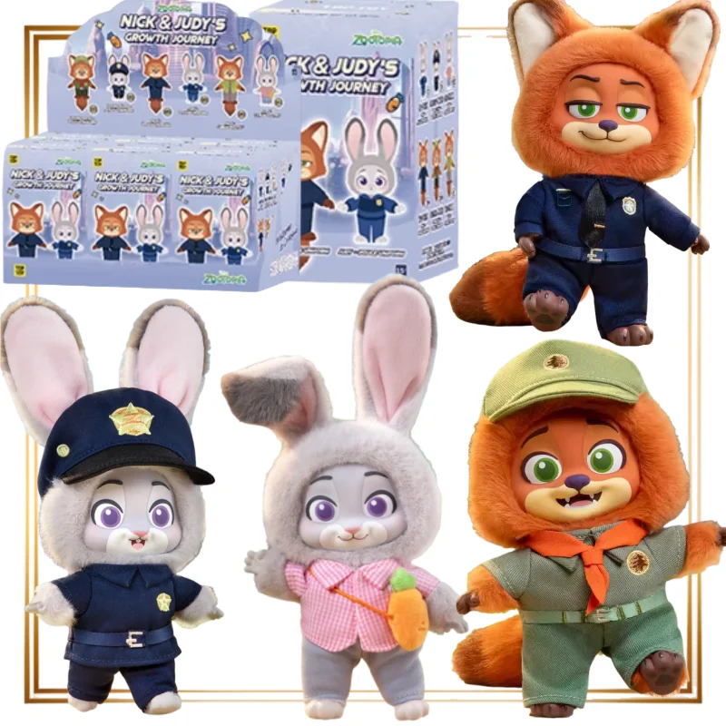 

TOPTOY Disney Zootopia, серия «Нок и Джуди», слепая коробка для путешествий, Рождественский подарок, аниме, периферийный сюрприз, счастливая сумка