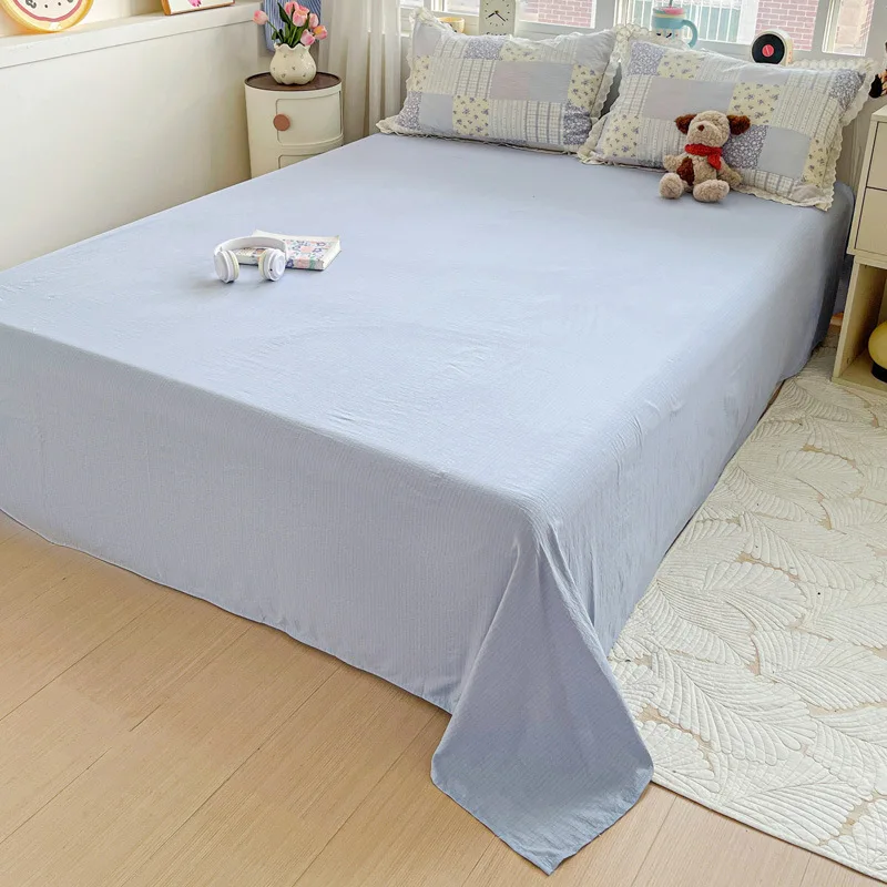 100% Cotton Double Gauze Bedding Set French Cottagecore Ruffle Floral Duvet Cover Class A Soft Muslin Flat Sheet Pillowcase
