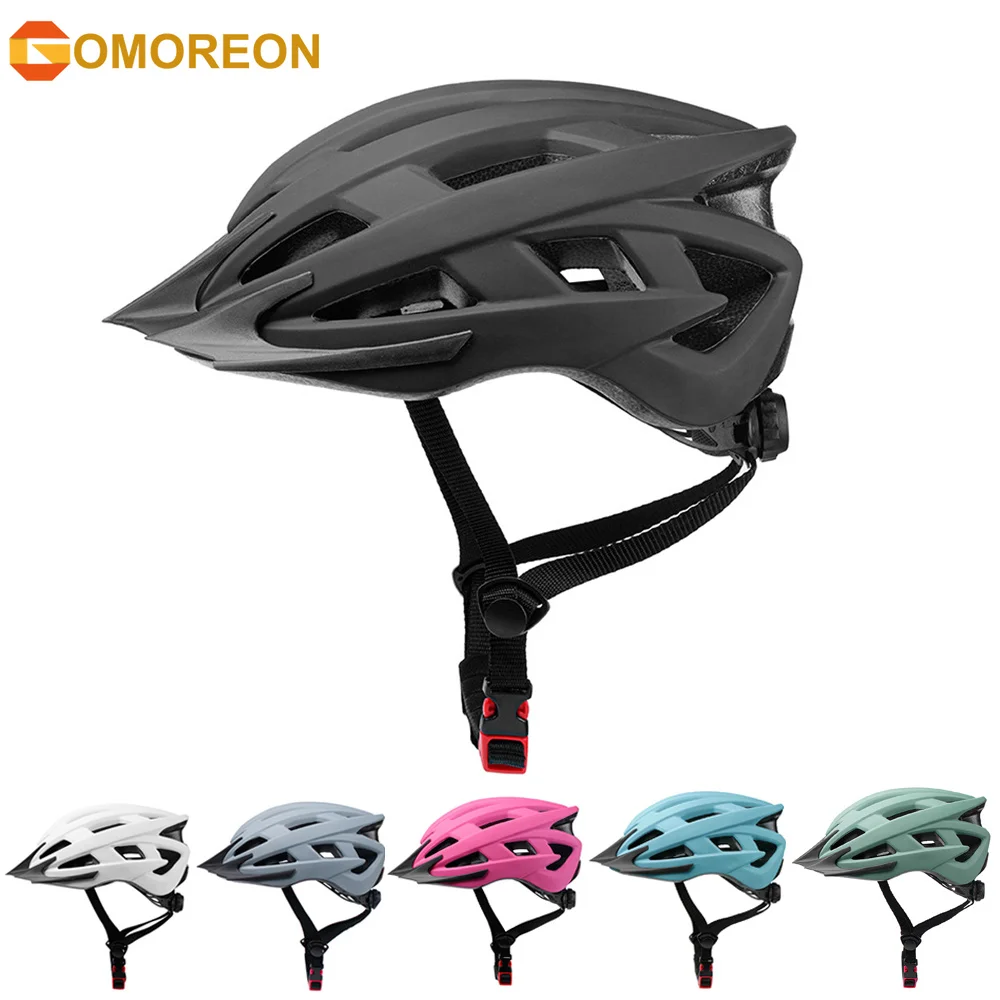 Bike Helmet for Adult Men Women with Suggested Fit 58-62cm, Lightweight with Adjustable Side and Chin Strap, Bike Accessories