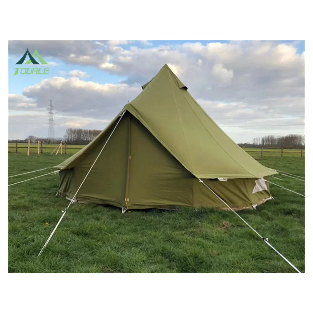 3m Cotton Waterproof Protech Green Bell Tent Glamping Yurt Tent One Man Tent