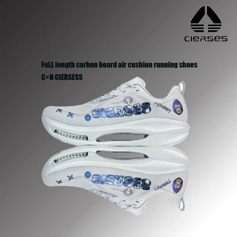 

CIERSES New Air Cushion Running Shoes With Carbon Plate For Strong Shock Absorption And Stability Men's Sports Shoes