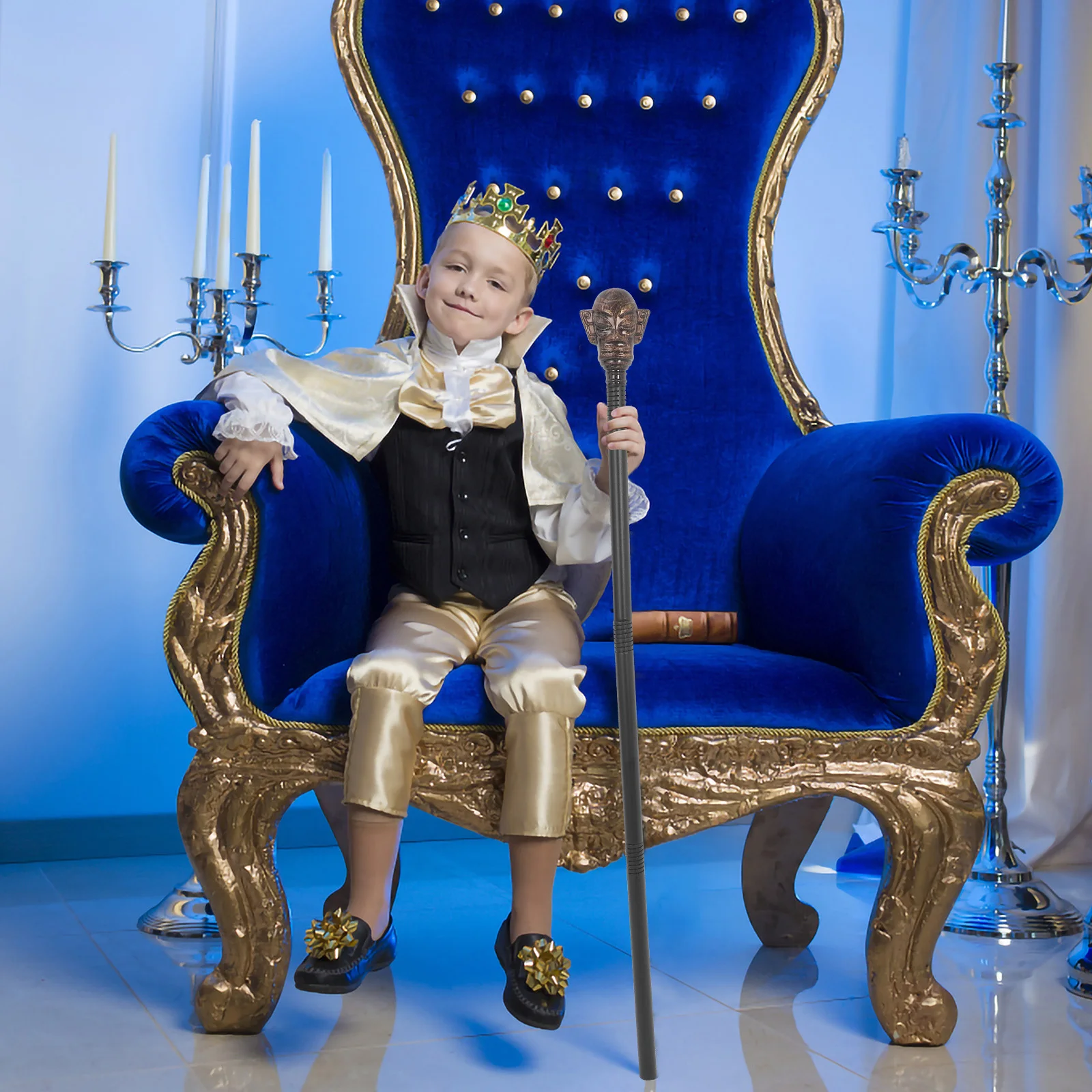 البلاستيك الموظفين عصا هالوين زي ملحق معالج العصا تأثيري الدعامة تحت عنوان الأطراف سهلة التجميع تنوعا استخدام باطني