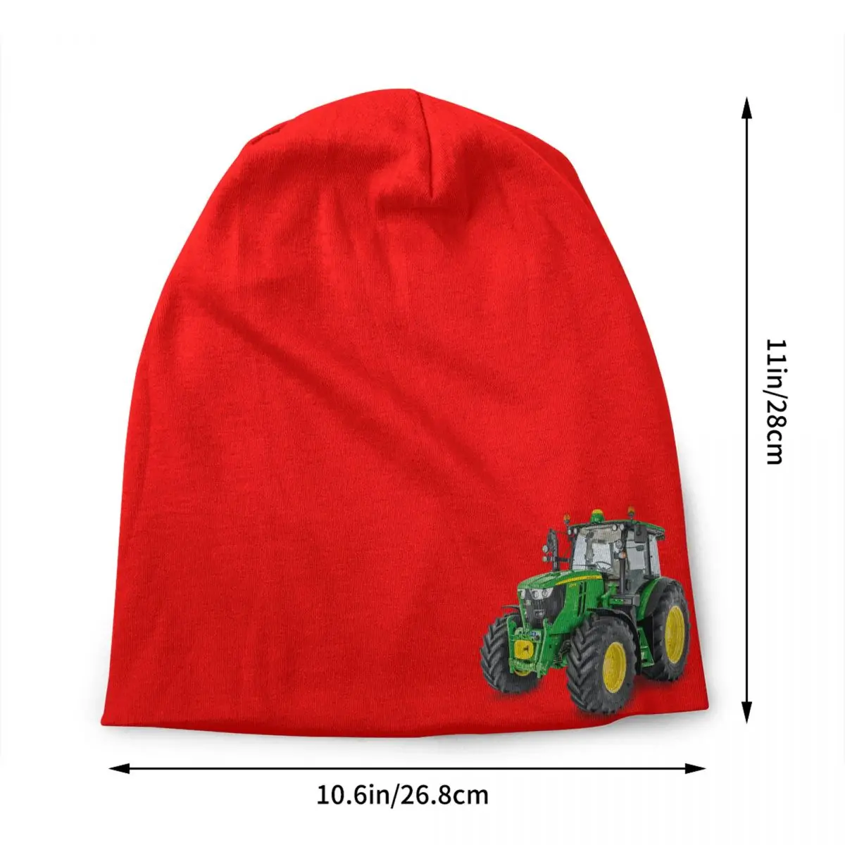 Custom Tractor Bonnet Hats Cool Knit Hat For Men Women Winter Warm Skullies Beanies Caps