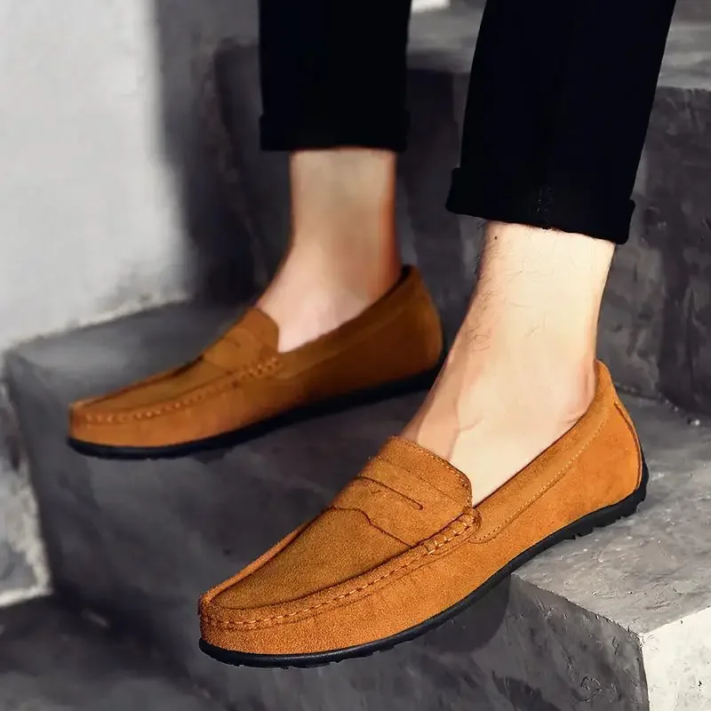 

Moccasins Men's Summer 2024 New Breathable Men's Casual Loafers Leather Shoes Men