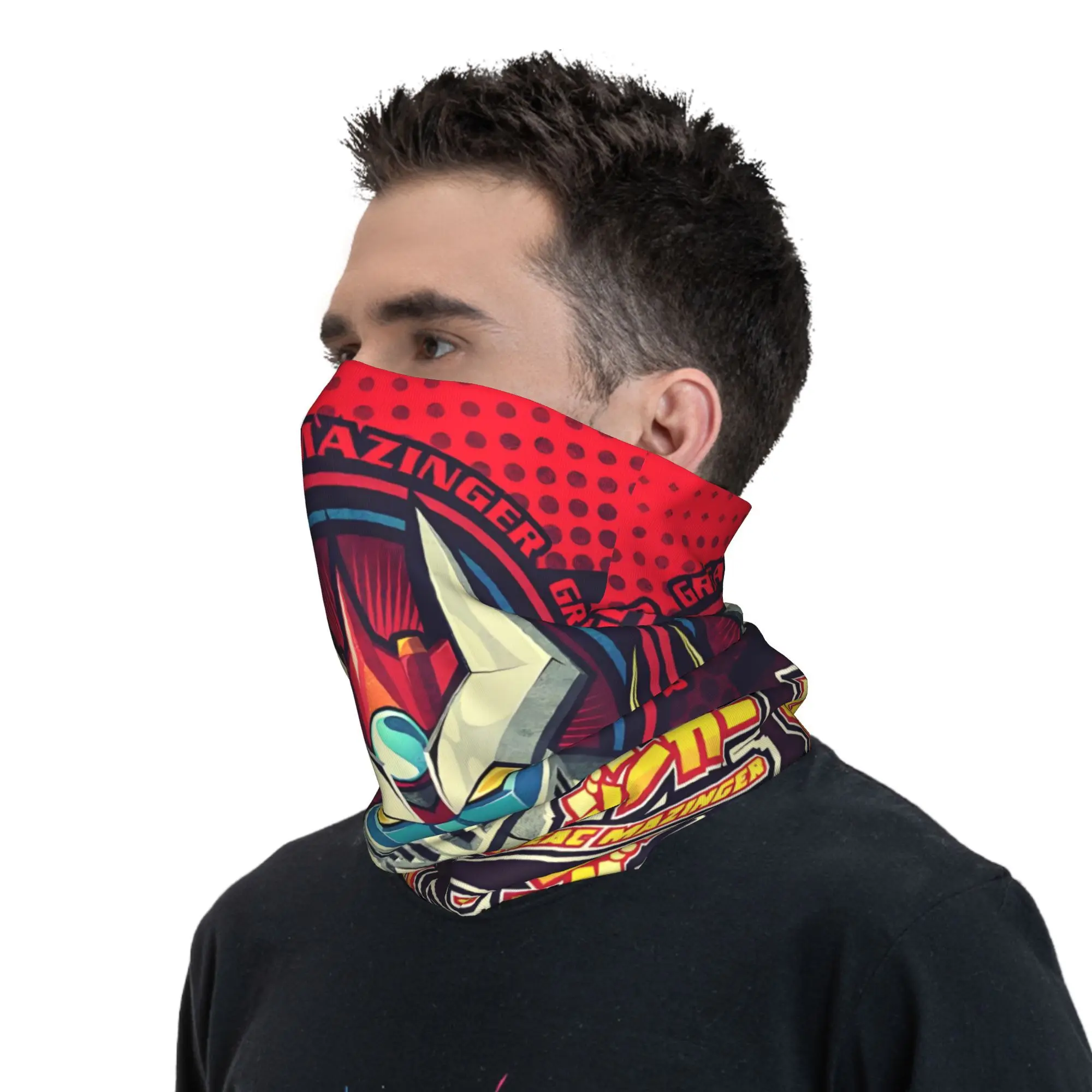 مخصص UFO روبوت G-Grendizeres أنيمي باندانا الرقبة الجراب للمشي الدراجات النساء الرجال التفاف وشاح بالاكلافا أكثر دفئا