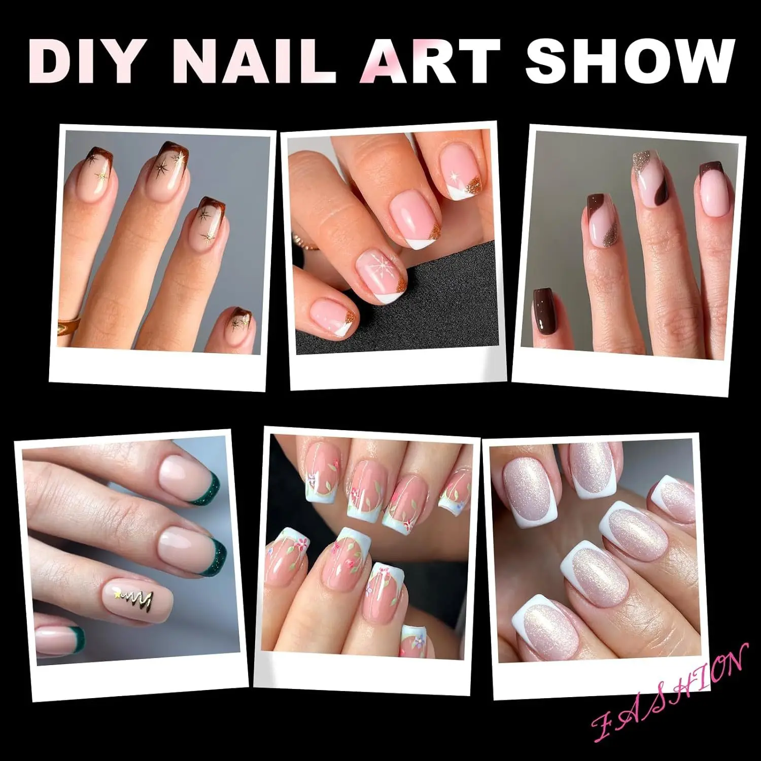 600 punte per unghie acriliche quadrate extra corte trasparenti, 12 misure in scatola, finitura lucida, aspetto naturale, per nail art e salone fai da te