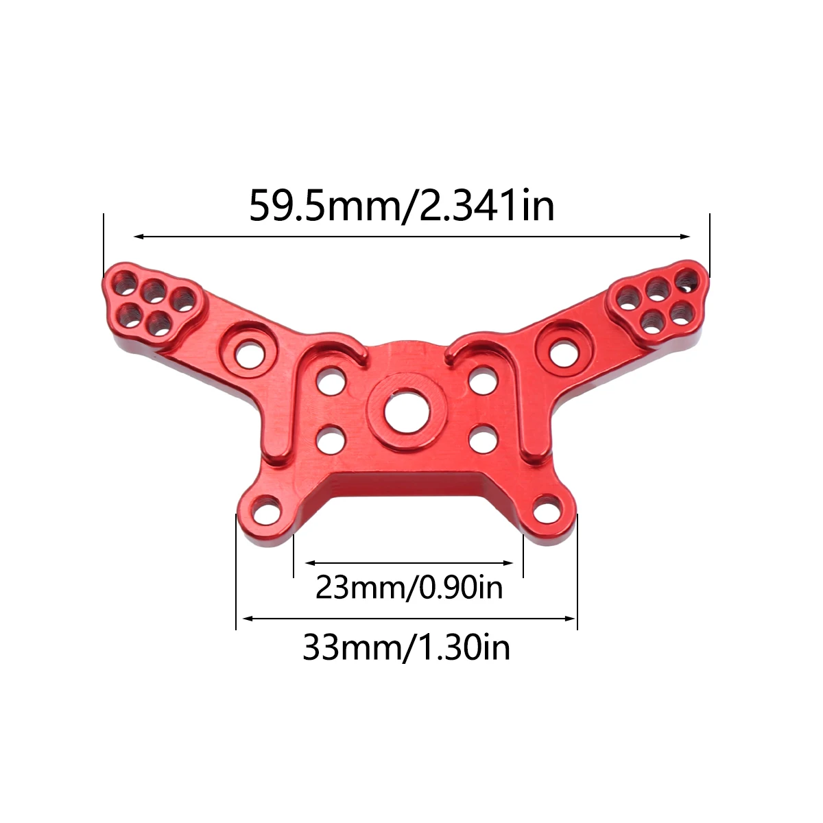 2 sztuki Mjx Hyper Go 14209 14210 Metalowy przedni tylny wspornik amortyzatora wieżowego Mocowanie pilota samochodowego Aluminiowe części