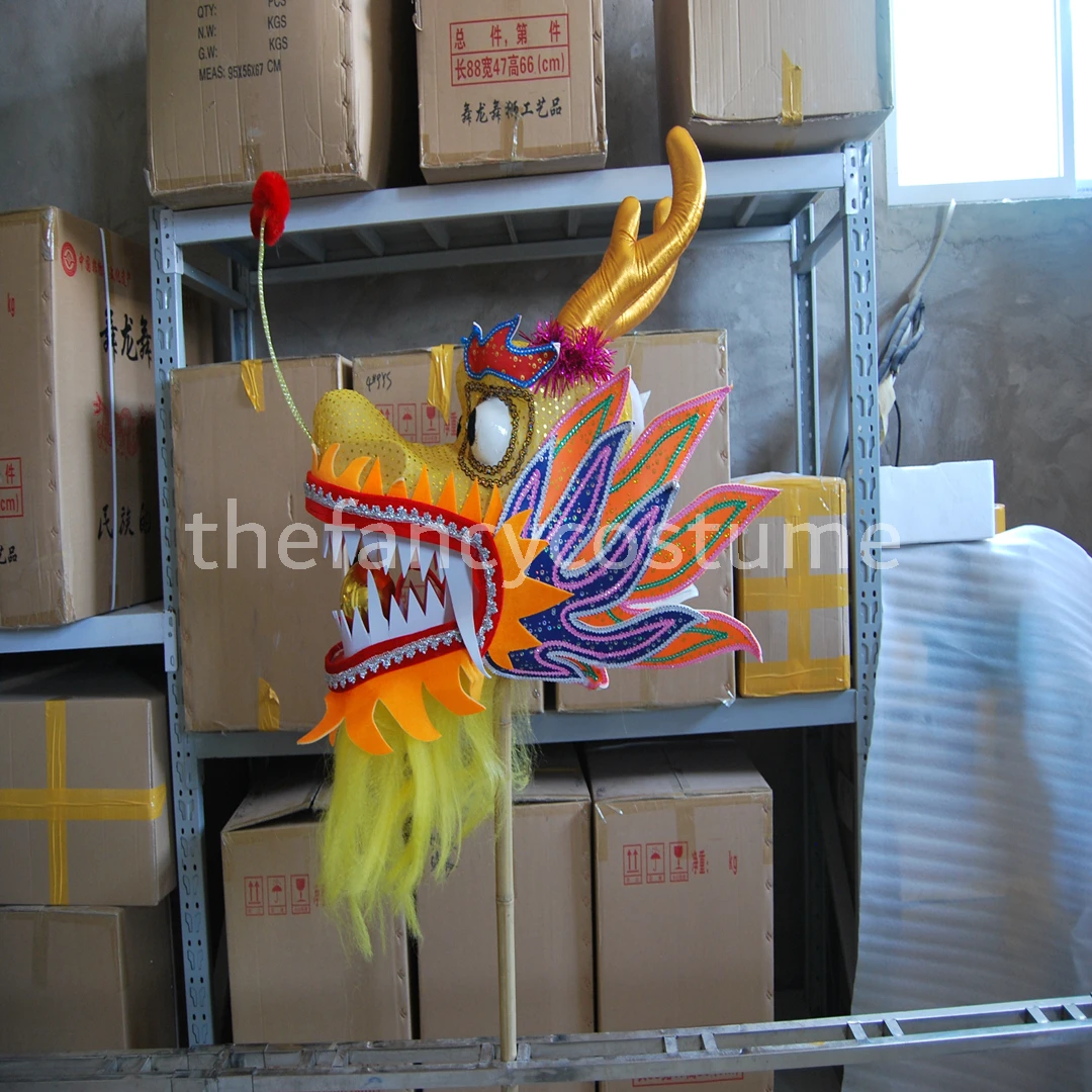 10m DRAGON DANCE Props Adult size Gold-Plated Chinese Spring Day  Dragon Year  ORIGINAL  Folk Festival Party Costume