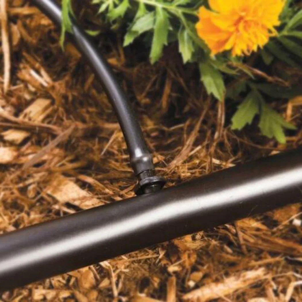 Coupling Hose Pipe Barbed Fittings Drip Irrigation Tubing Dripline Black Coupling Connector Replacement 100pcs/set