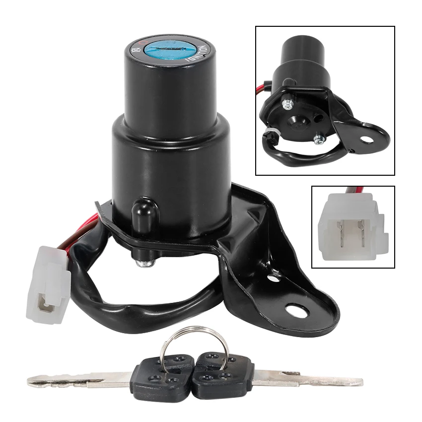 Motorcycle Ignition Switch Key Fits For Yamaha XV400 Virago XV535H Virago XV535N Virago XV535SH Virago OEM:3JB-82510-00