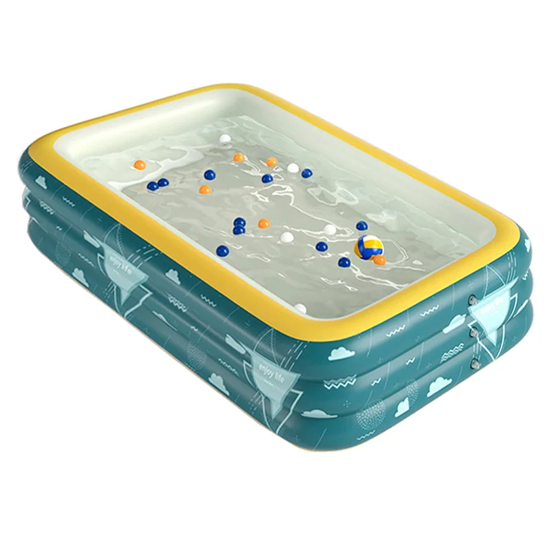 

Portable PVC Inflatable Outdoor Swimming Pool for 1-6 People for Adults and Children Great for Families
