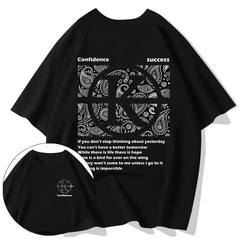 Cotton Cool Oversized T Shirt Gothic High Street Hip Hop Short Sleeve Men Women Summer Harajuku Loose Wing Tshirt Streetwear 8XL