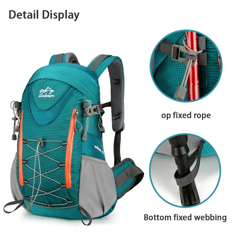 

Outdoor Sports Short Distance Trip Backpack Mountaineering Duffel Bag Camping Travel Knapsack Climbing Hiking Hydration Rucksack