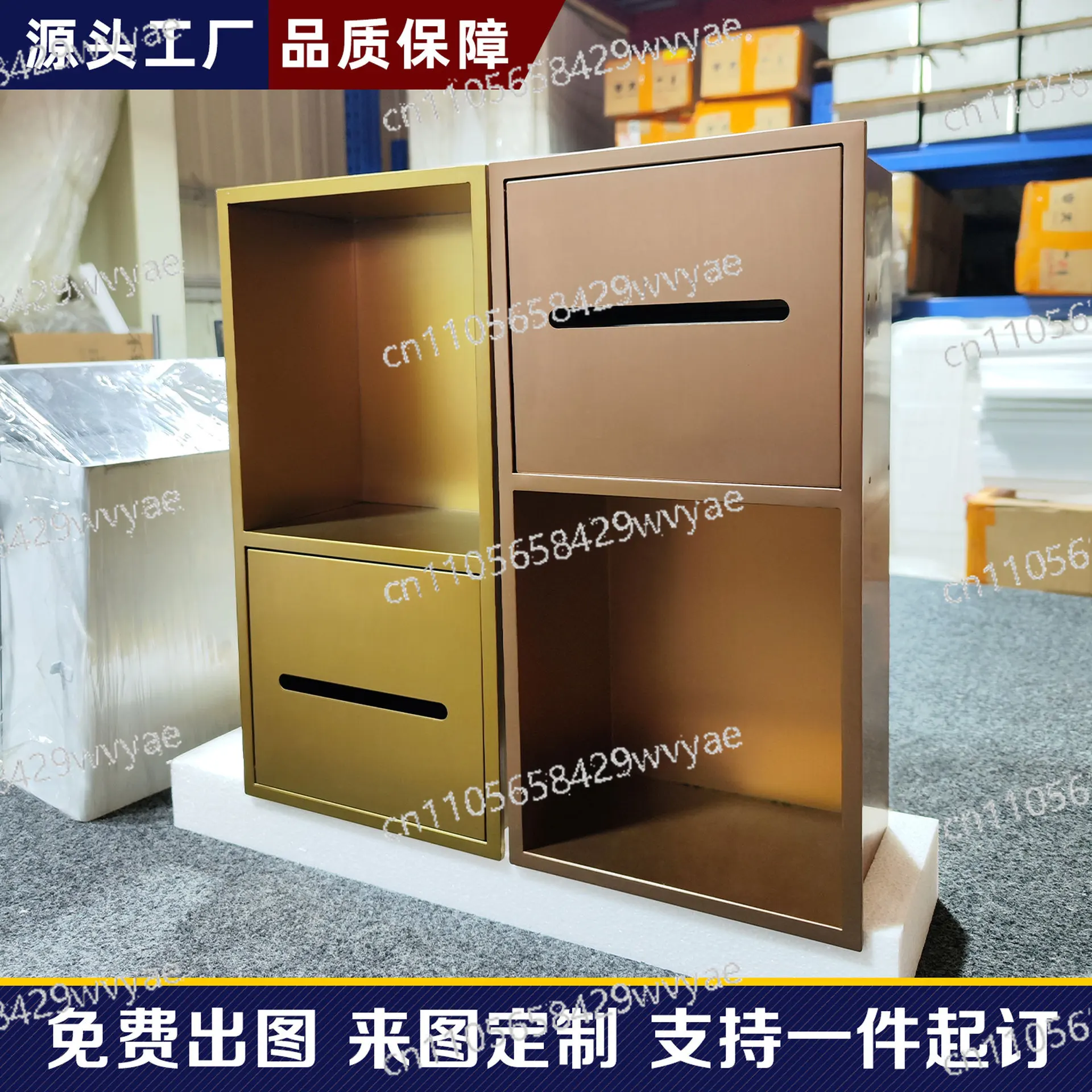 Stainless Steel Niche Toilet Embedded Tissue Box Niche Rack Concealed Paper Box Bathroom Wall Cabinet Customization