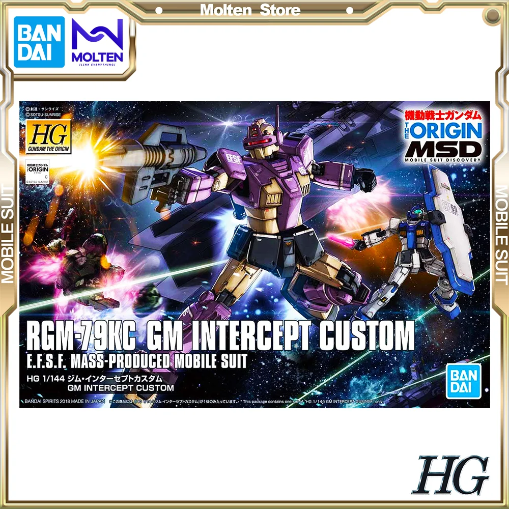 

BANDAI Original HG 1/144 RGM-79KC GM Intercept Custom GTO Mobile Suit Gundam The Origin Gunpla Model Kit Assembly/Assembling