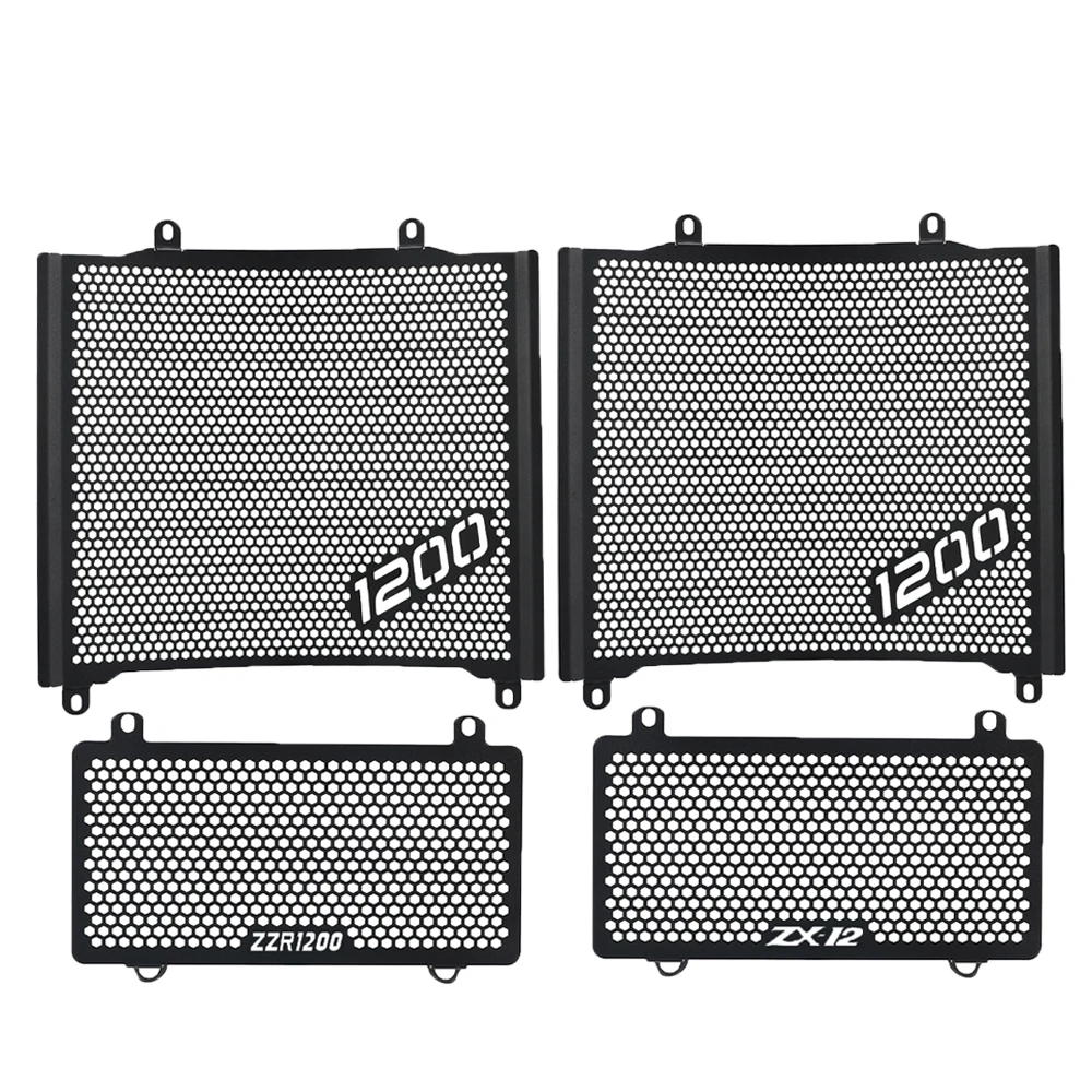 

ZZR 1200 ZX12 Motorcycle Accessories Radiator Grille Cover Guard Protection For Kawasaki ZZR1200 / ZX-12 2002-2006 Oil Cooler