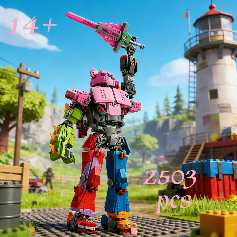 

В НАЛИЧИИ MOC 77078 Mecha Team Leader, строительные блоки, модель из кирпичиков, 2503 шт., игрушки-украшения для детей и взрослых, подарки на день рождения, Рождество