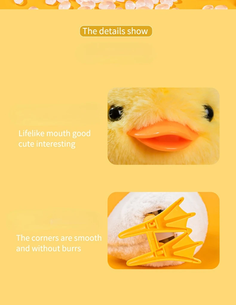 Yellow Jumping Chicken Clockwork Toy Walking Simulation Plush Wind Up Vintage Toys for Kids 2 to 4 Years Old Toys Gift