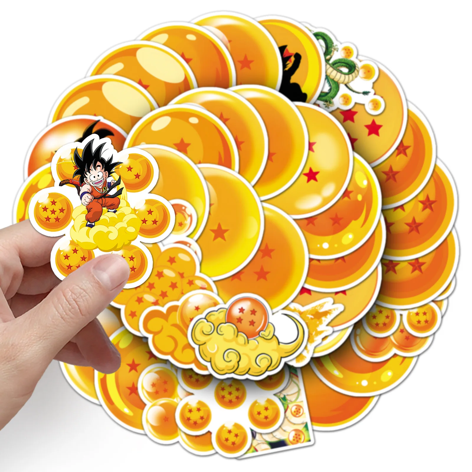 

10/30/50PCS Dragon Ball Anime Graffiti Stickers Waterproof Graffiti DIY Laptop Notebook Phone Car Cartoon Classic Kids Toy Decal