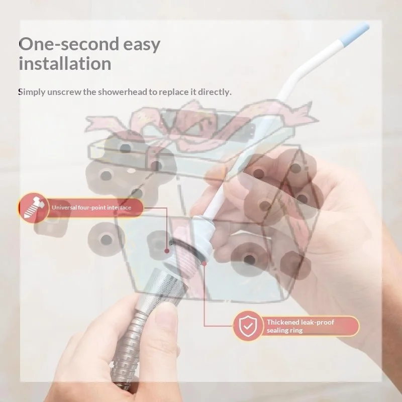 【CC】Portable Handheld Cold Water Toilet Sprayer Set, Bathroom Wash Anal Douche, Universal Household Shower Head